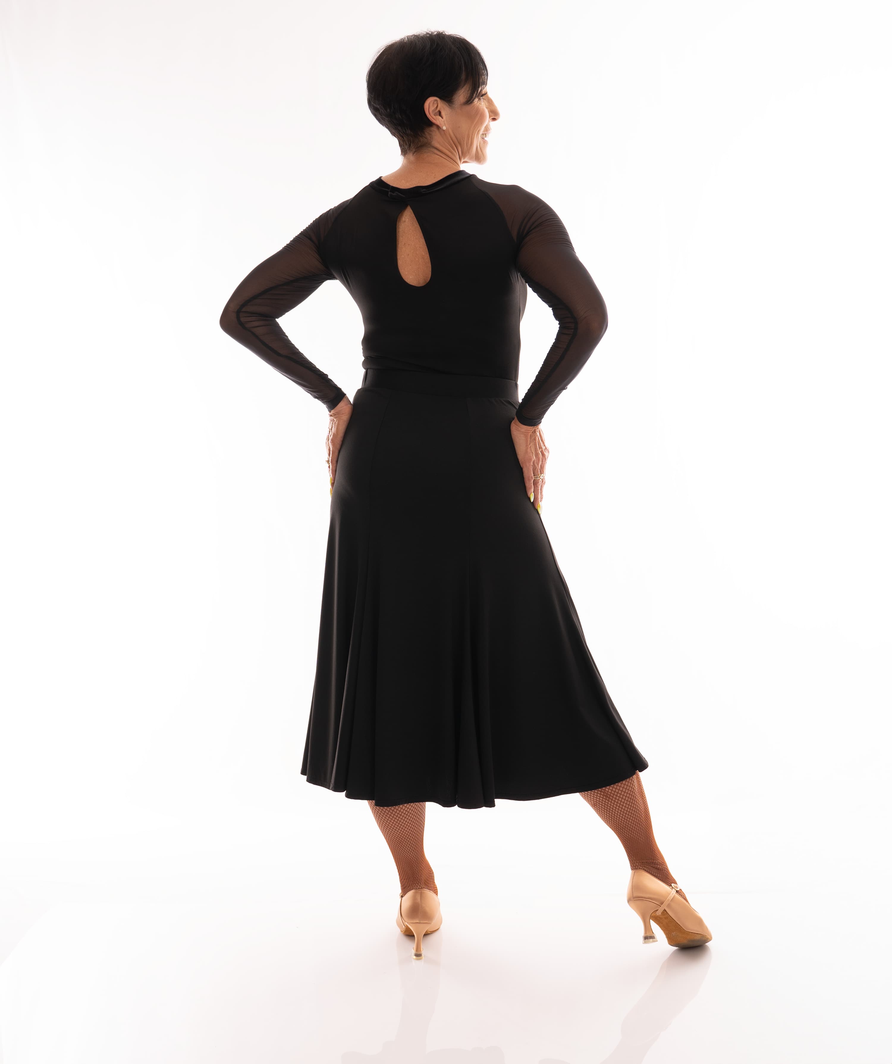 Godet midi Ballroom Skirt
