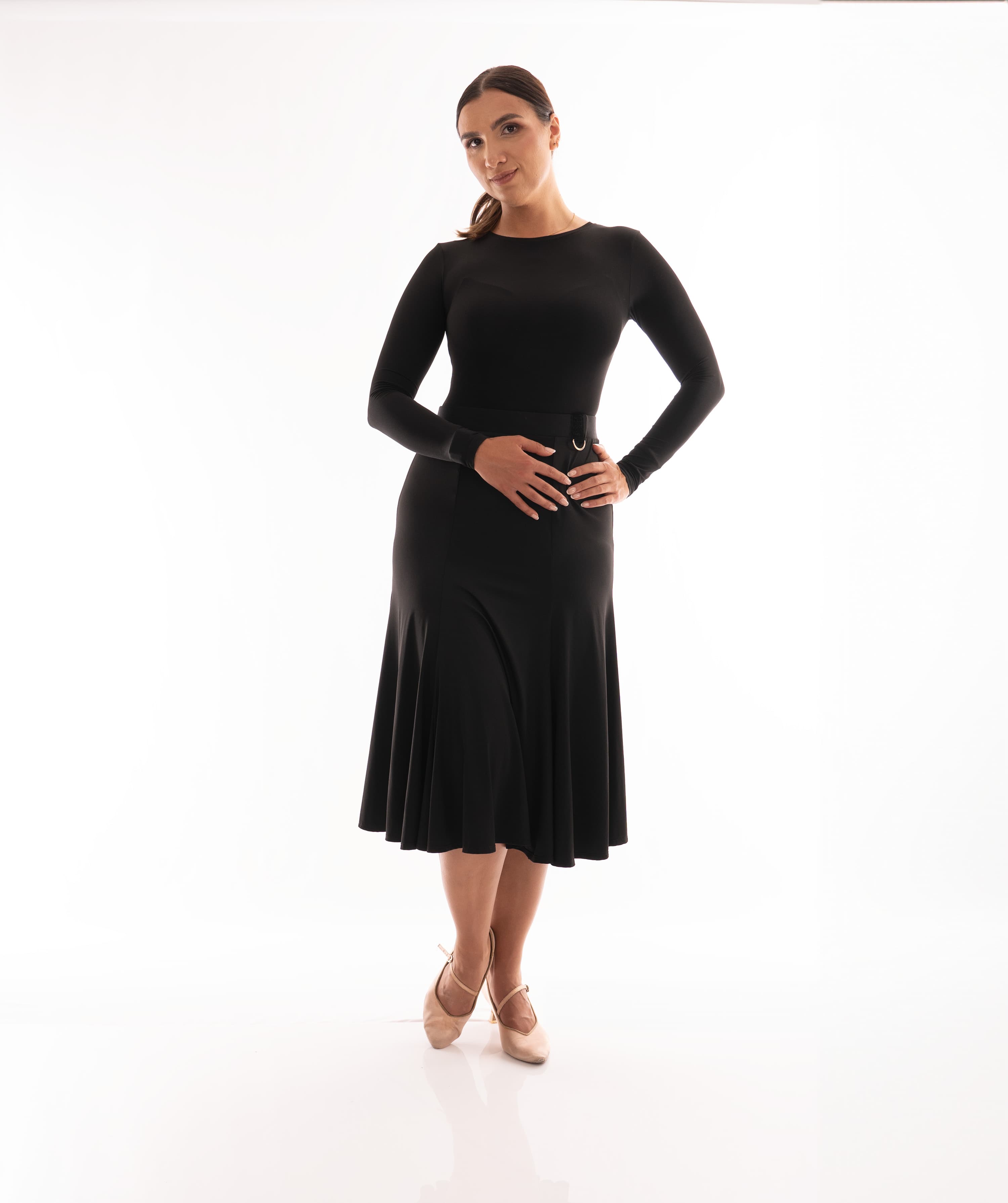 Godet midi Ballroom Skirt