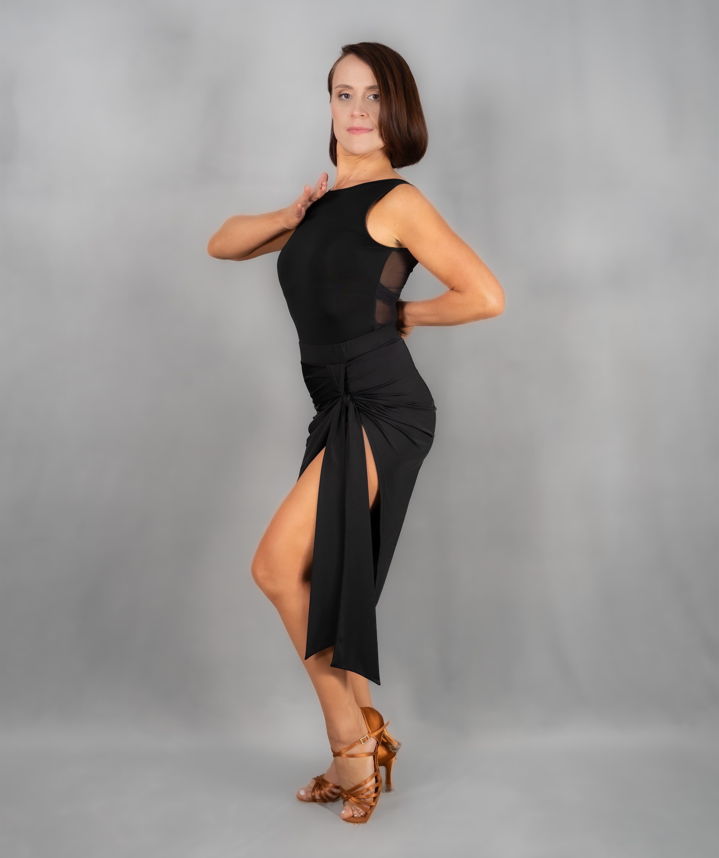 Ecart | Asymmetrical Skirt with Sash