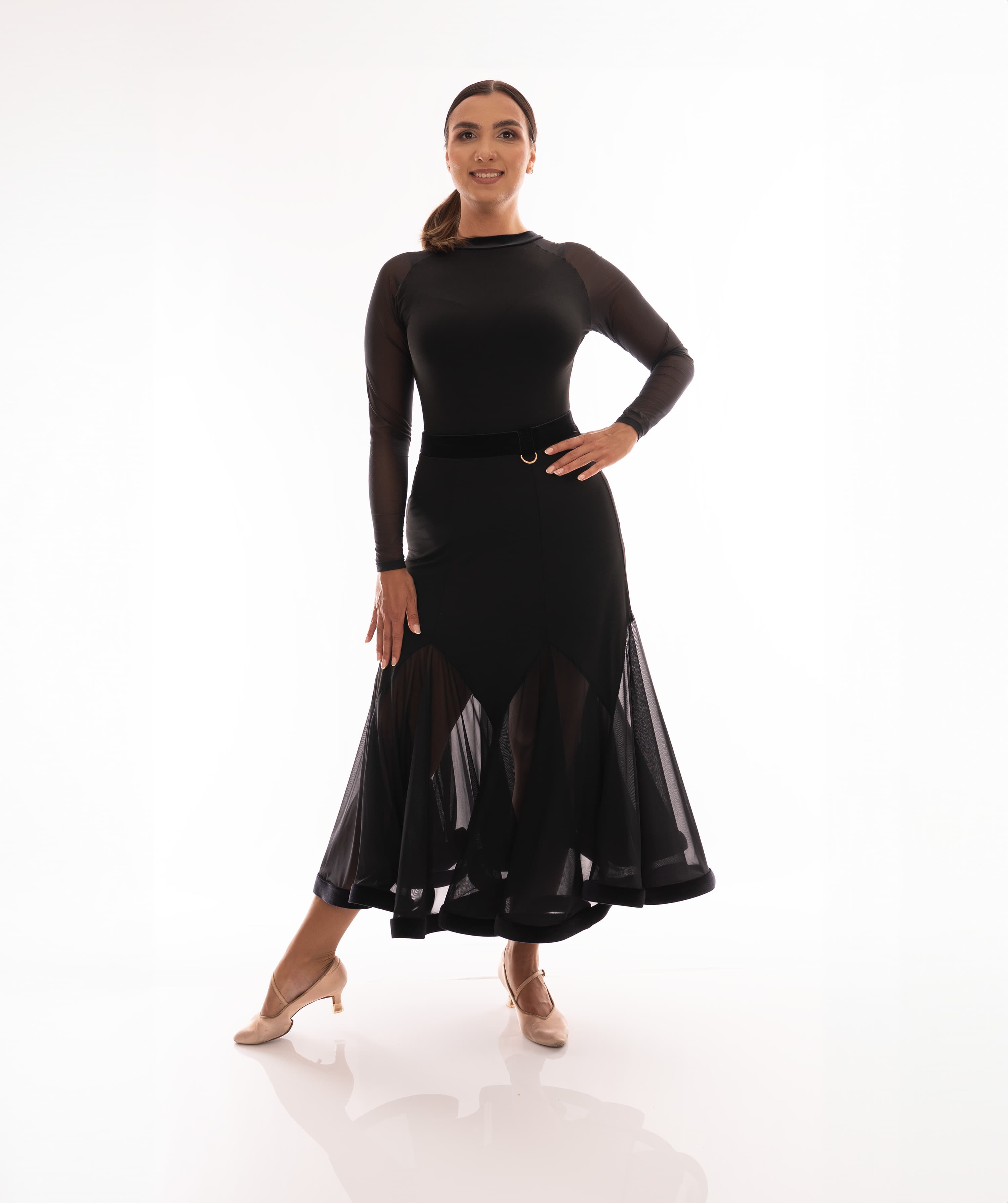 Ballroom Skirt w inserts