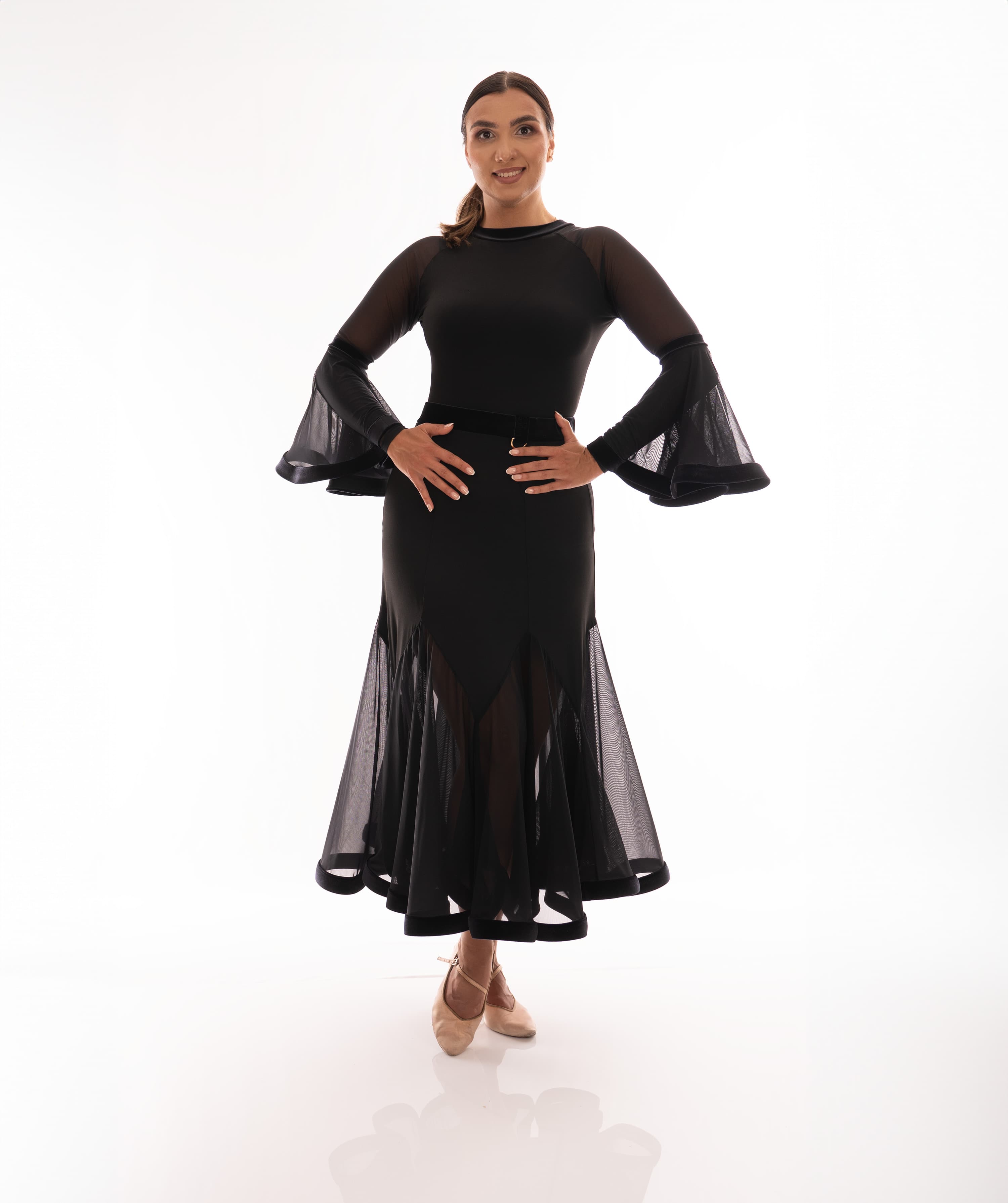 Ballroom Skirt w inserts