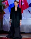 Pivot Sculpt | Pleated Maxi Ballroom Skirt with Yoke & Horsehair Braid Hem