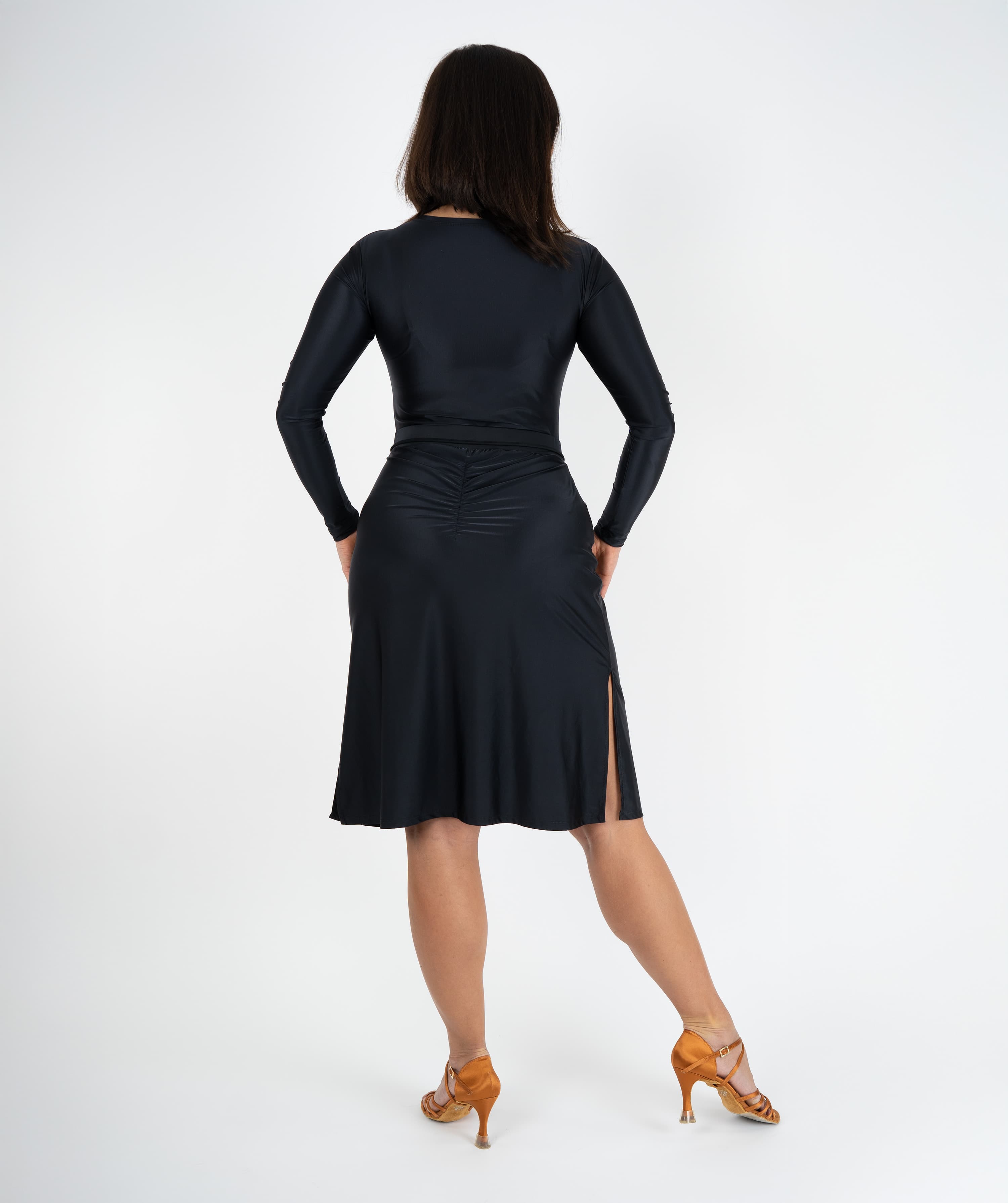 Whip Latin Skirt | Slip Skirt with Side Slits